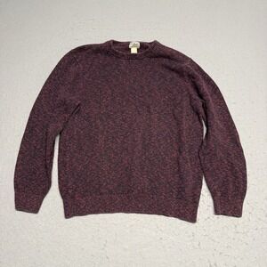 LL Bean Classic Crewneck Knit Sweater 100% Cotton Men's Size XL Fisherman